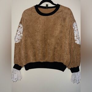Vintage Style Brown Sweatshirt